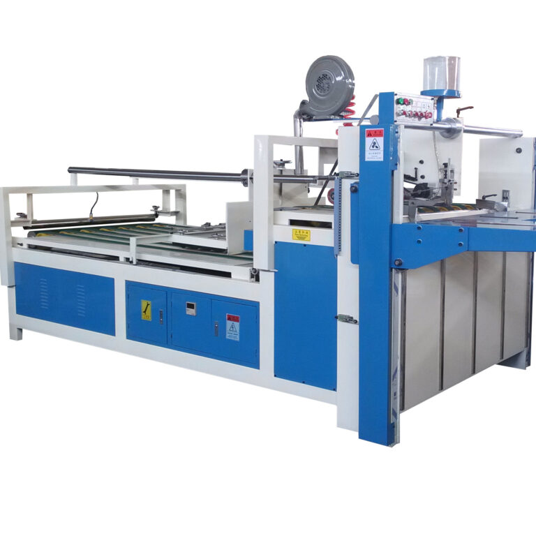 carton box packing machine corrugated cardboard semi-automatic folder gluer machine folder gluer machine