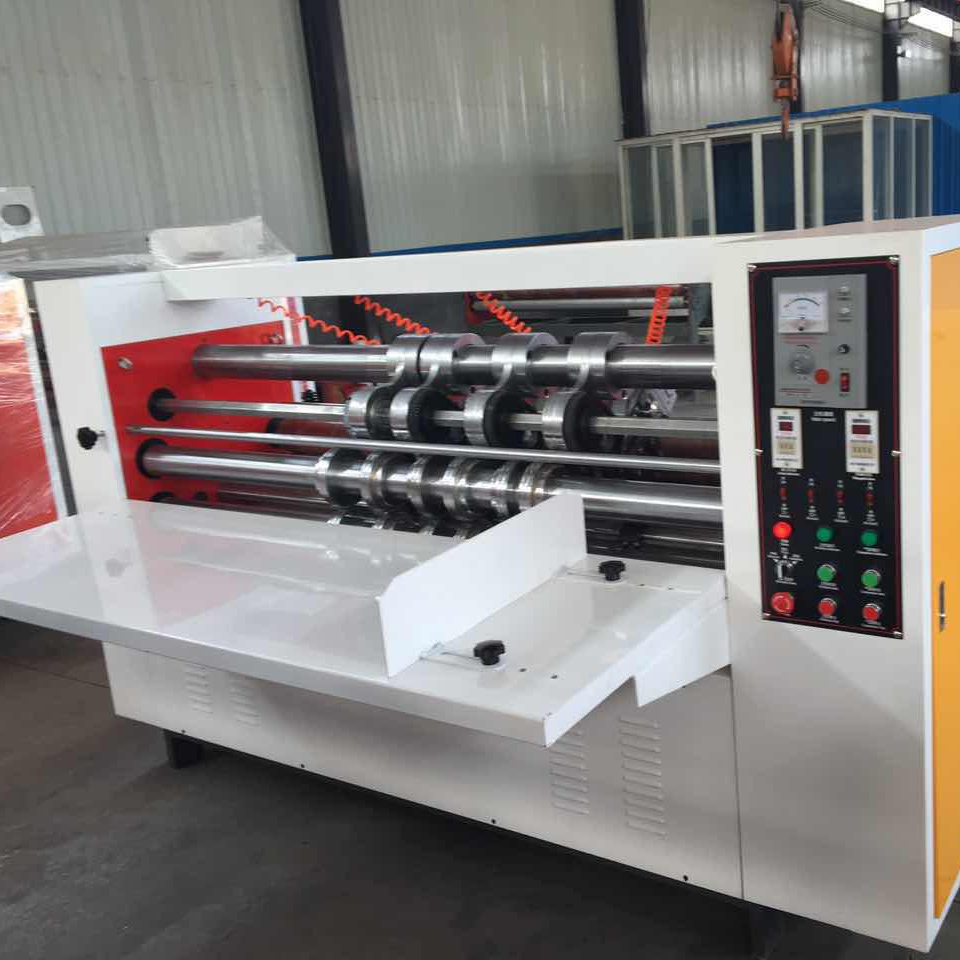 Thin blade knife slitter scorer cutting creasing machine corrugated box machinery thin blade slitter scorer machine