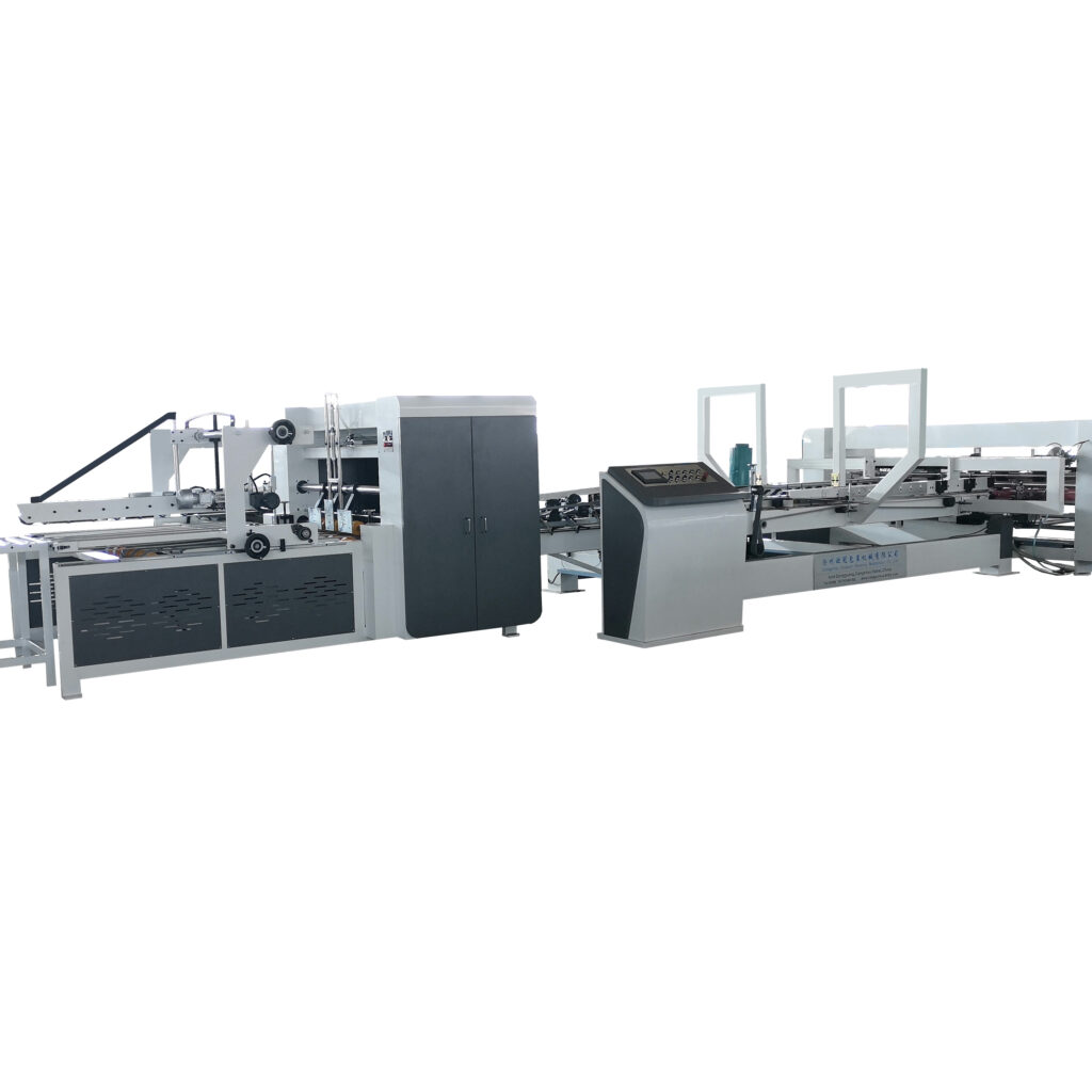 pizza box machine Corrugated Cardboard Making Folder gluer machine Manufacture price folder gluer machine