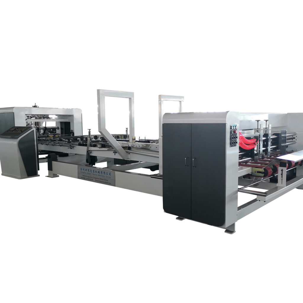 High speed Corrugated box Making Machine Folder gluer machine China pizza box making machine folder gluer machine