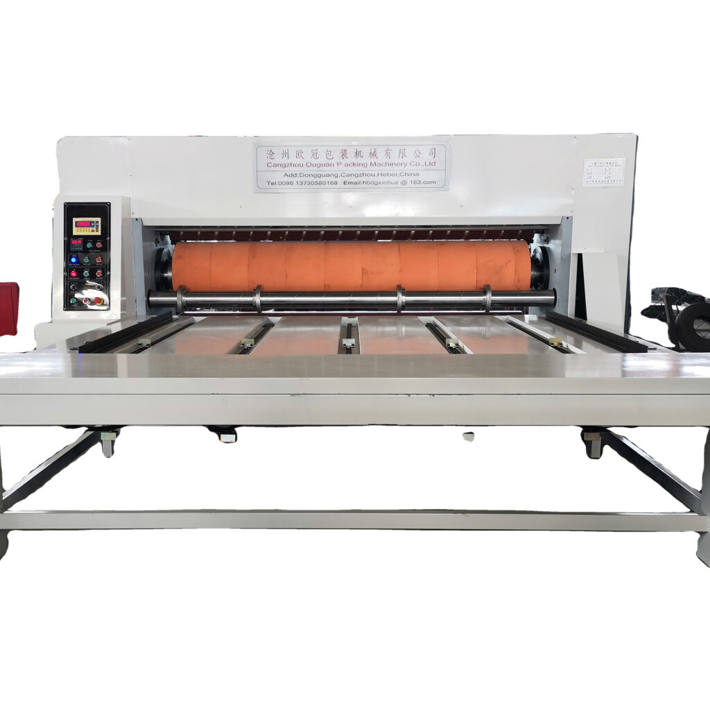 Semi-auto chain feeding Corrugated Cardboard Rotary Die-cutting Machine manufacture Rotary die-cutting machine