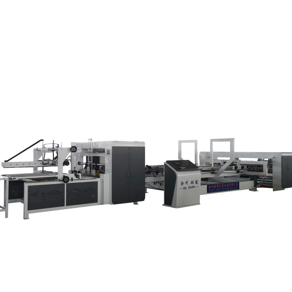 pizza box making machine automatic corrugated box folder gluer making machine folder gluer machine