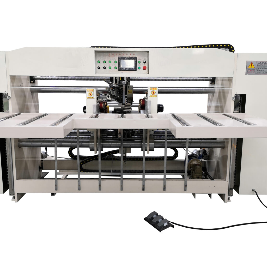 High speed Semi-auto Two piece Stitching machine for corrugated box stitching/nail machine
