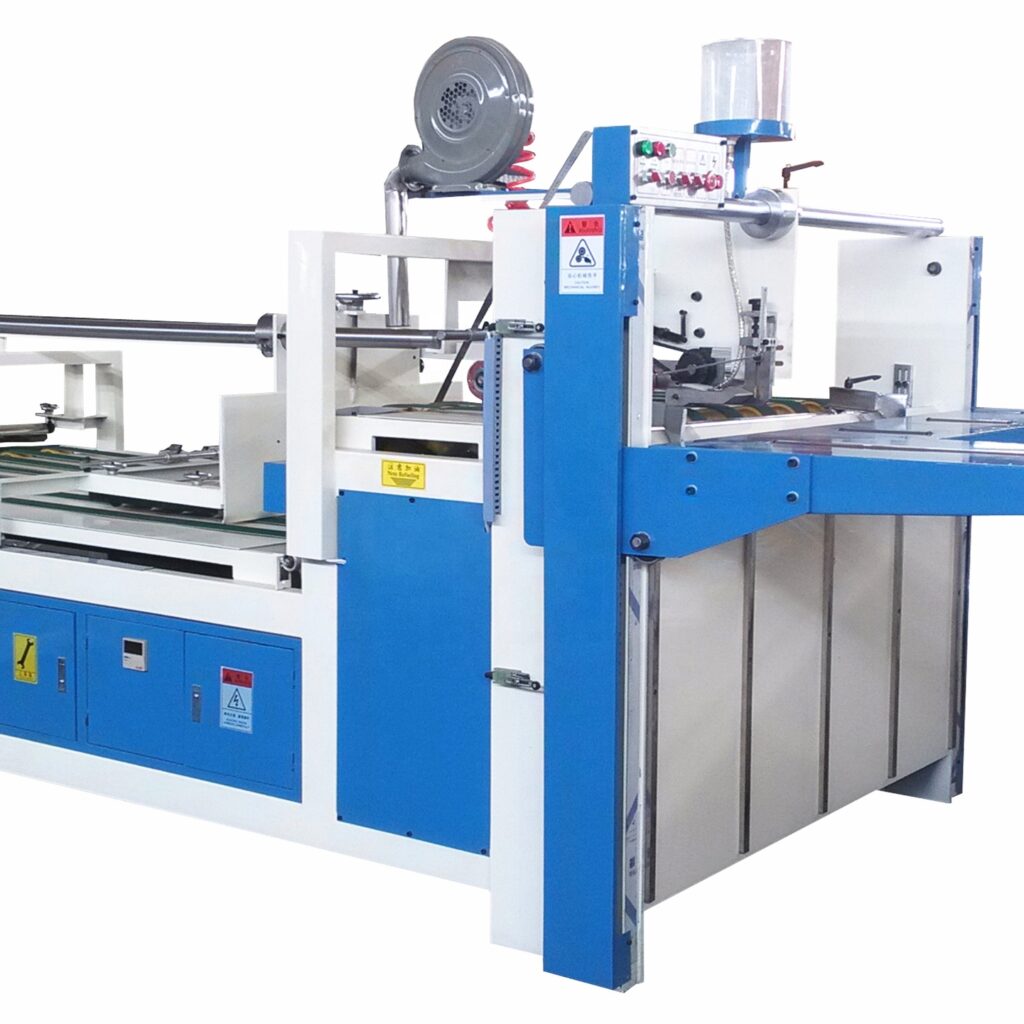 flexo folder gluer semi auto gluing machine for carton box making packaging boxes machinery folder gluer machine