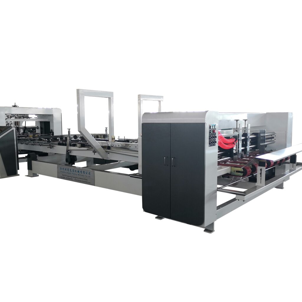 Manufacturer corrugated cardboard automatic folder gluer machine folder gluer machine