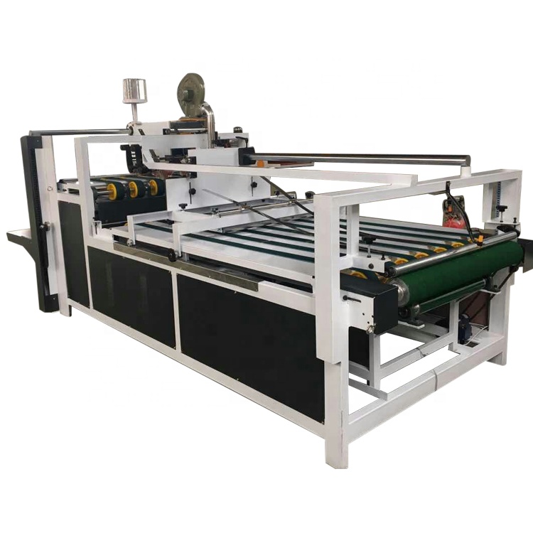 China factory flexo folder gluer semi auto gluing machine for carton box making carton box making machine folder gluer machine