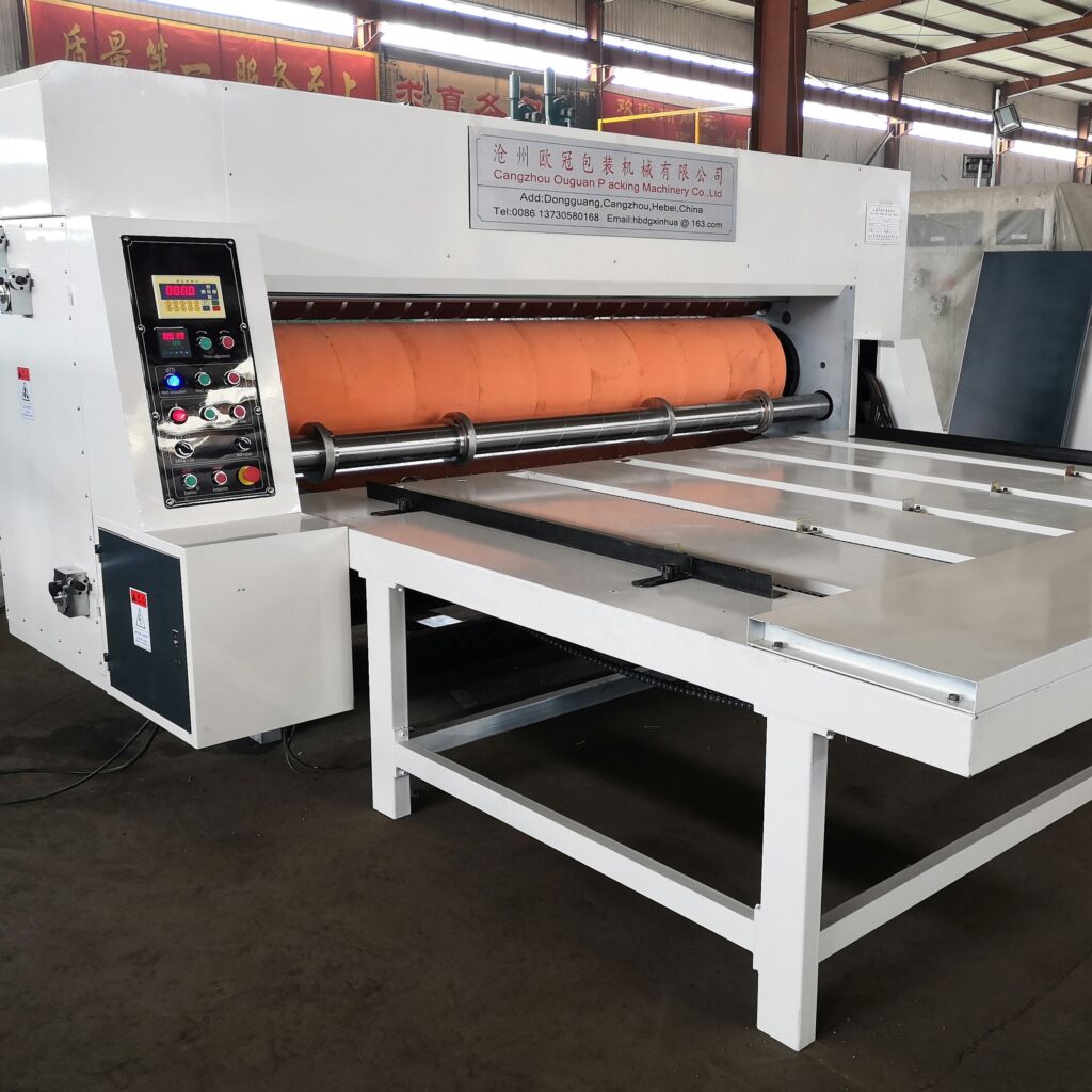 Semi-auto Corrugated Cardboard Rotary Die-cutting Machine manufacture corrugated cardboard making machine Rotary die-cutting machine