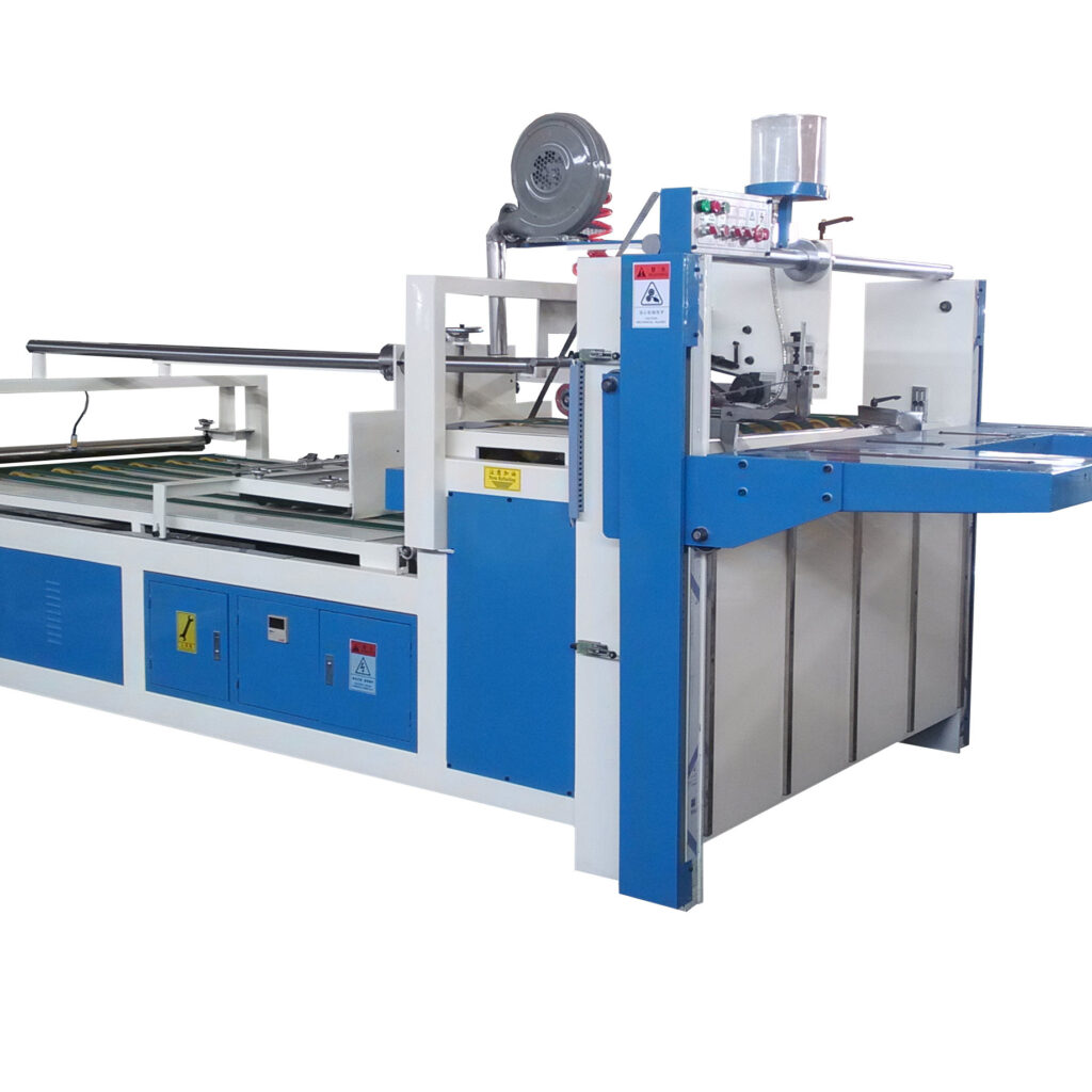 semi-automatic corrugated cardboard folder gluer machine for carton box making Automatic Corrugated box Making Machine folder gluer machine