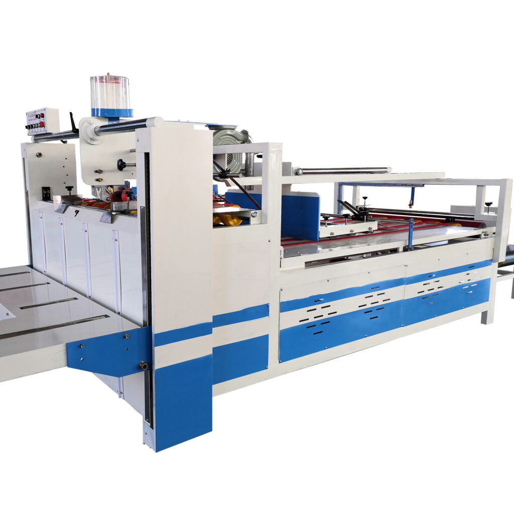 Plant Wholesale Small Semi-automatic Cardboard Paper Box Folder Gluing Machine folder gluer machine