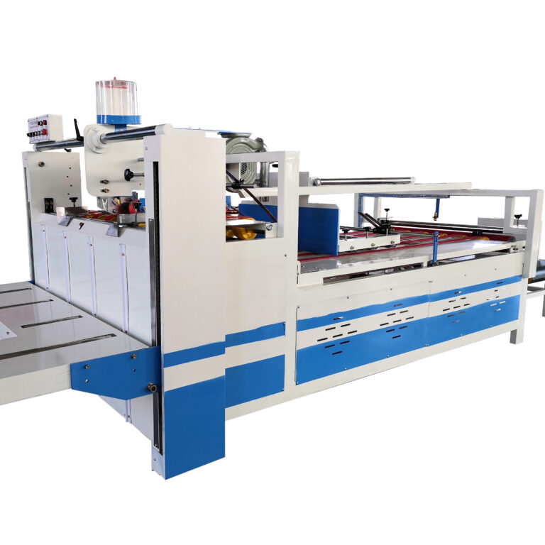 Plant Wholesale Small Semi-automatic Cardboard Paper Box Folder Gluing Machine folder gluer machine