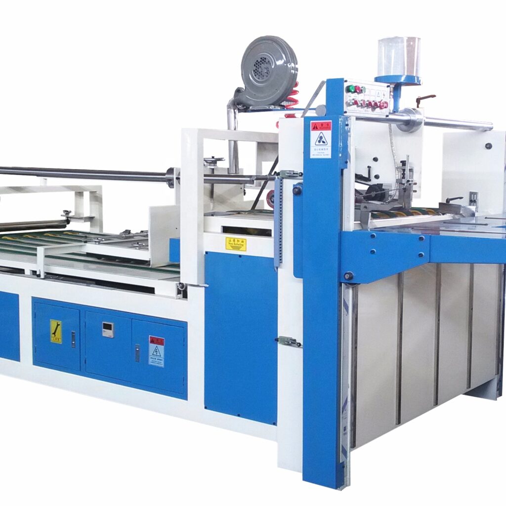 2600 corrugated cardboard flexo folder gluer semi auto gluing machine for carton box making folder gluer machine