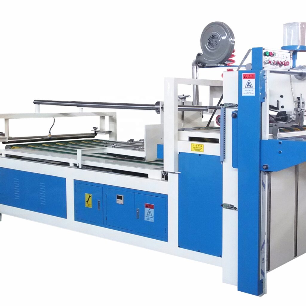 price of carton box packing machine flexo folder gluer semi auto gluing machine for carton box making folder gluer machine