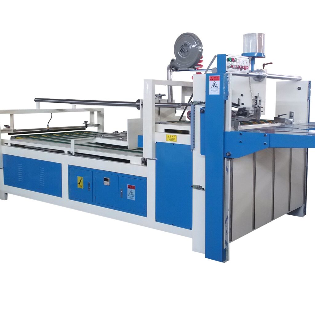 China high speed semi-automatic corrugated cardboard folder gluer machine folder gluer machine