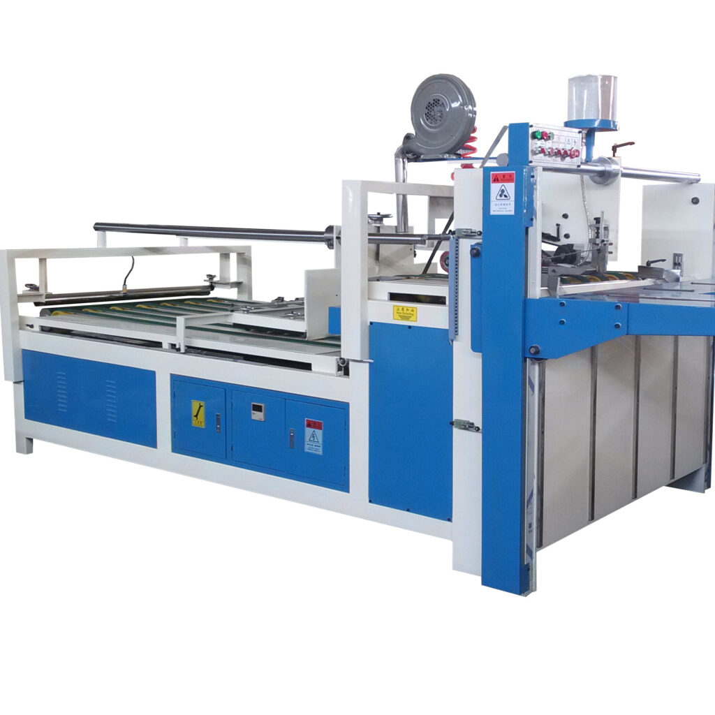 semi-automatic corrugated cardboard folder gluer machine for carton box making folder gluer machine
