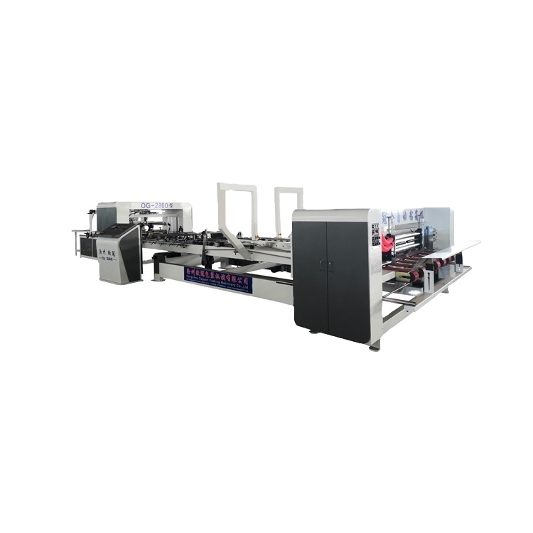 Carton box making automatic folder gluer stitching machine stitching/nail machine